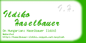 ildiko haselbauer business card